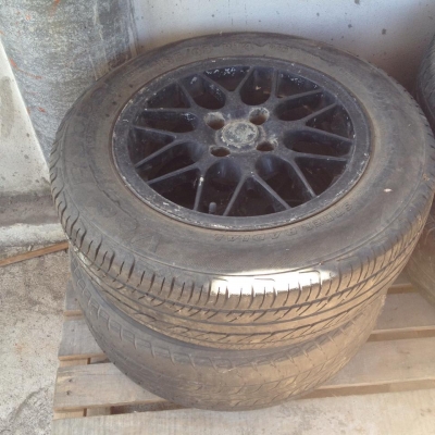 ล้อแม็ก + ยางเก่า มือ 2 ใช้ทำล้อรถเข็นของ , ล้อรถเทรลเลอร์ , ล้อรถสาลี่ มีทั้งขอบ 13, 14 และ 15 นิ้ว