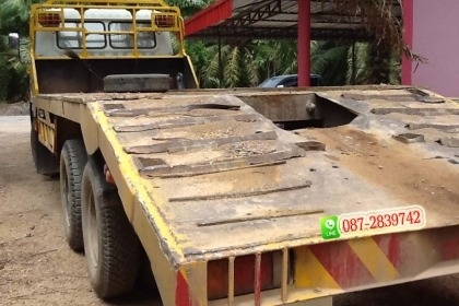 ขายรถประกอบเทร์เลอร์ท้ายลาดบรรทุกแบคโฮ 10 ล้อ 1 เพลา ขายรถประกอบเทร์เลอร์ท้ายลาดบรรทุกแบคโฮ 10 ล้อ 1 เพลา