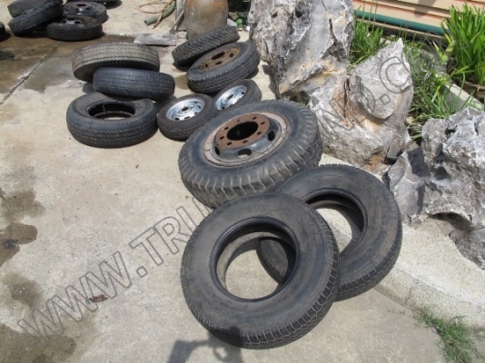 ขายยางและกะทะล้อรถมือสองหลายขนาด 19 รายการ