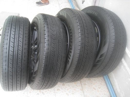 ขายล้อแม็กป้ายแดง new d-max 16"x6.5" et41 6รู139.7 พร้อมยางผลิตสัปดาห์ที่ 03 ปี14 สนใจติดต่อเล็กคลองสามครับ 081-3747940