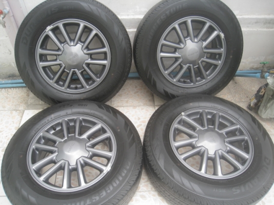 ขายล้อแม็กป้ายแดง new d-max 16"x6.5" et41 6รู139.7 พร้อมยางผลิตสัปดาห์ที่ 03 ปี14 สนใจติดต่อเล็กคลองสามครับ 081-3747940