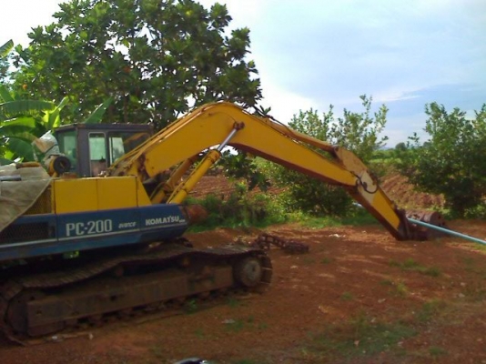 KOMATSU PC 200-3 เปลียนเครื่องมิซซู 6D14 รถพร้อมใช้งาน