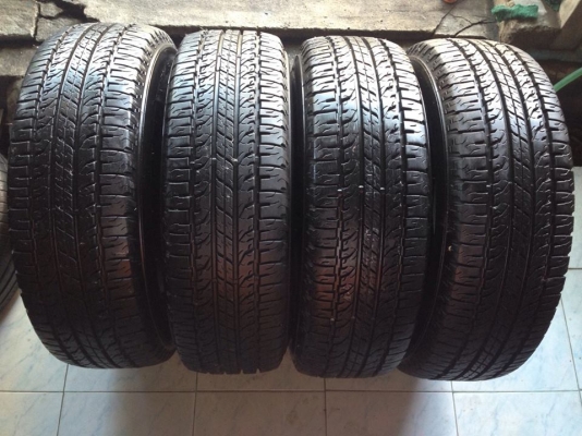 ขายยาง BF Goodrich long trail 205-70-15 ปลายปี10 ดอกเต็ม เนื้อนิ่ม ไม่ปะ ไม่บวม ไม่กินข้าง พร้อมใส่ถ่วง ชุดละ 3,200 บาท