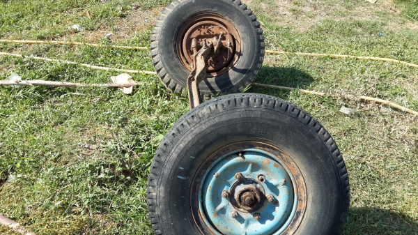 ขายคานหน้าหกล้อสั้นพร้อมล้อราคา6000