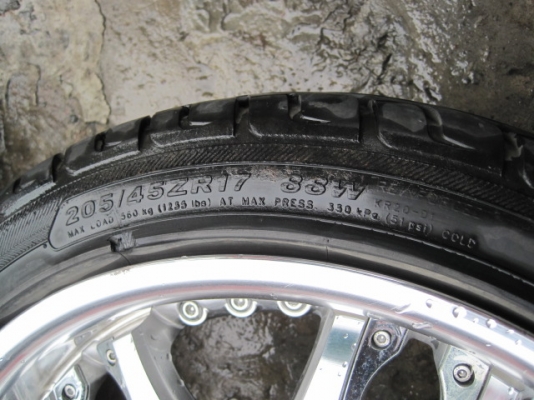 แม็คมือสอง VIP ขอบ17 4รู100 พร้อมยางดอกสวยๆ