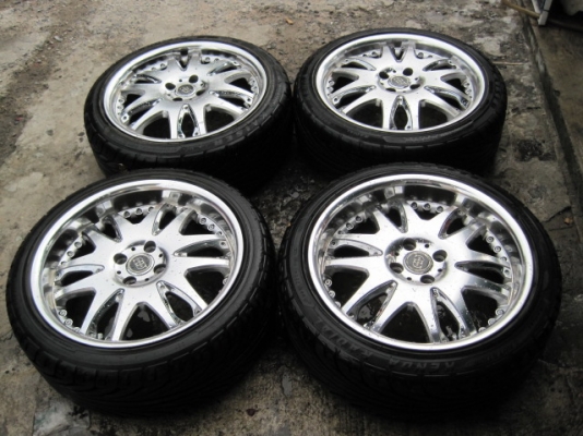 แม็คมือสอง VIP ขอบ17 4รู100 พร้อมยางดอกสวยๆ