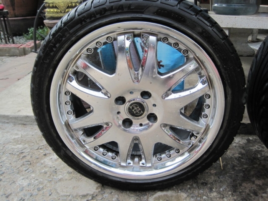 แม็คมือสอง VIP ขอบ17 4รู100 พร้อมยางดอกสวยๆ