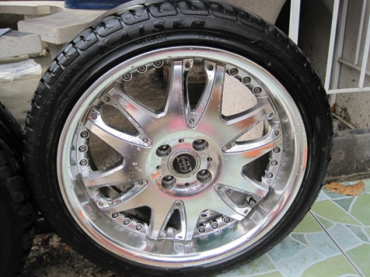 แม็คมือสอง VIP ขอบ17 4รู100 พร้อมยางดอกสวยๆ