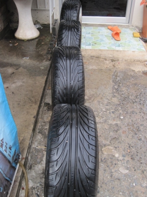 แม็คมือสอง VIP ขอบ17 4รู100 พร้อมยางดอกสวยๆ