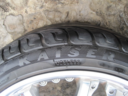 แม็คมือสอง VIP ขอบ17 4รู100 พร้อมยางดอกสวยๆ