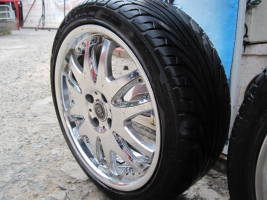 แม็คมือสอง VIP ขอบ17 4รู100 พร้อมยางดอกสวยๆ