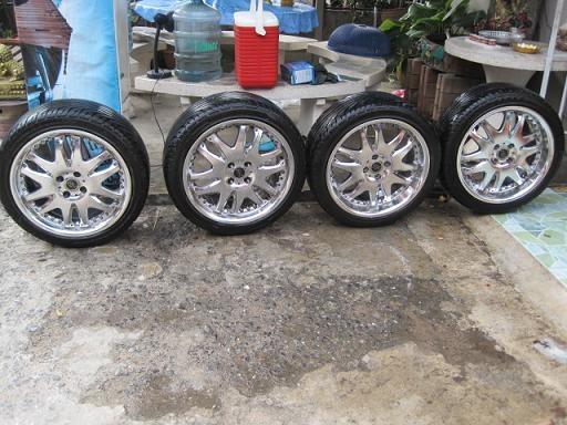 แม็คมือสอง VIP ขอบ17 4รู100 พร้อมยางดอกสวยๆ