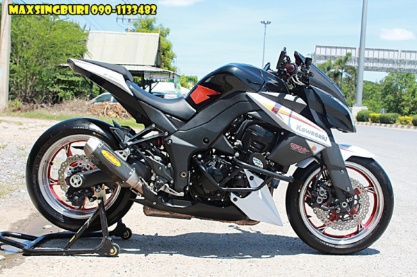 แม็กสิงห์บุรี//KAWASAKI Z1000 ปี2013 LIMITED รถออกศูนย์ ของแต่งทั้งคัน สวยมากๆ 475000 ลดได้