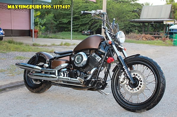 แม็กสิงห์บุรี//YAMAHA DRAGSTAR 400ปี98 แต่ง OLD SCHOOL จิ๊กโก๋ๆ ราคา 69000 ด่วน