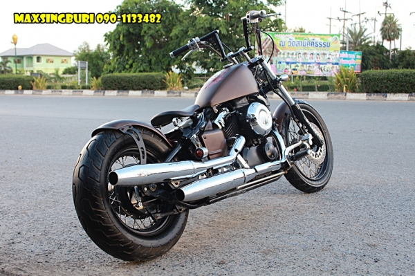 แม็กสิงห์บุรี//YAMAHA DRAGSTAR 400ปี98 แต่ง OLD SCHOOL จิ๊กโก๋ๆ ราคา 69000 ด่วน