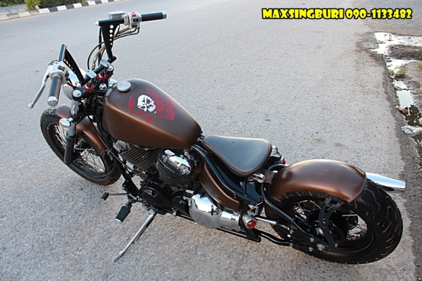 แม็กสิงห์บุรี//YAMAHA DRAGSTAR 400ปี98 แต่ง OLD SCHOOL จิ๊กโก๋ๆ ราคา 69000 ด่วน