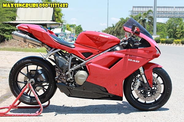 แม็กสิงห์บุรี//DUCATI 848 ปี2008 สภาพสวย พร้อมใช้ มีของแต่ง เสียสรรพาสมิตรแล้ว 349000 รับแลก
