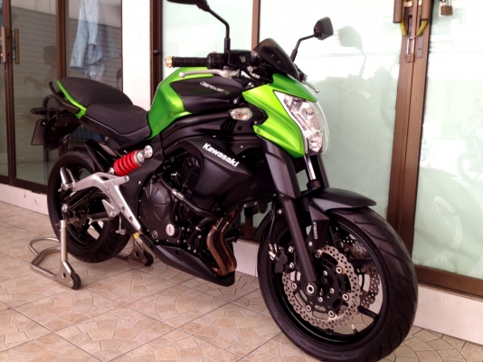 ขาย Kawasaki ER6N ปี2013 สภาพป้ายแดง แต่งเพียบ ท่อฟลู โช้คแต่ง วิ่งน้อย4xxx km.