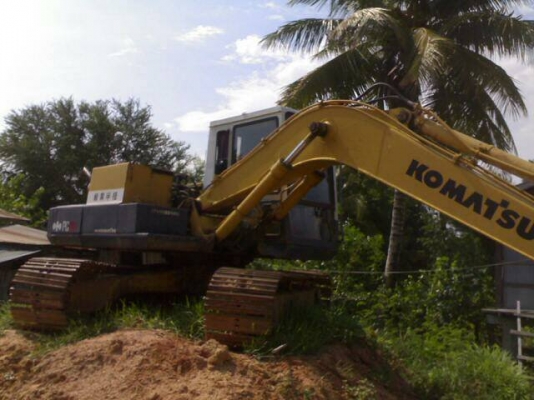 ***ขายแล้วครับขอบคุณ Truck2hand ขายแพ็คคู่ แบคโฮ+เทเลอร์ KOMATSU PC100-3 เครื่องเดิมปั้มเดิม เครื่องดีปั้มดี ทำงานดีไม่โหลด เอวดีแน่นดี ช่วงล่าง70\% โซ่ใบแทร็ก โรลเลอร์ สภาพดี บอดี้สวย บูมอาร์ไม่มีปะ รถใช้งาน ทำงาน ปกติ สีสันดี พร้อมเทเลอร์ หัวยาวเพลาเดียว