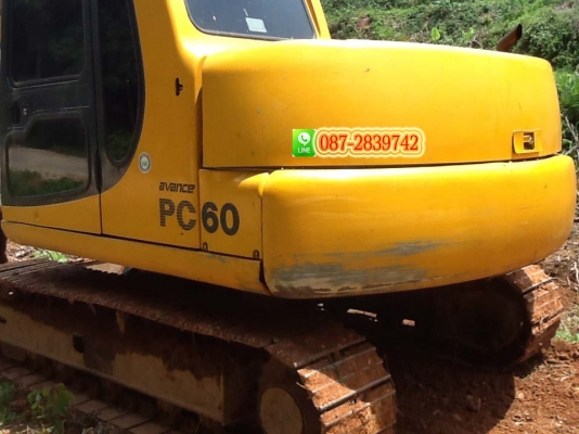ขายรถแบคโฮ KOMATSU PC60-7 เก่านอก 6,3XX ชม.