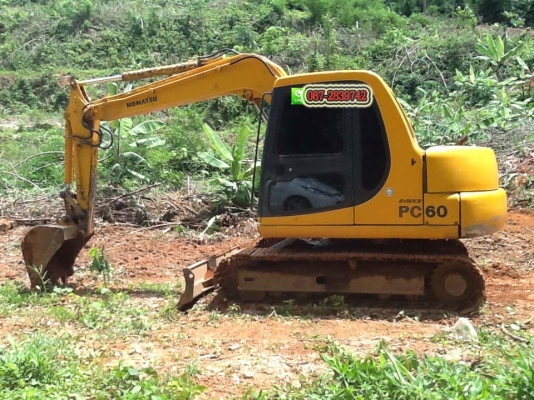 ขายรถแบคโฮ KOMATSU PC60-7 เก่านอก 6,3XX ชม.