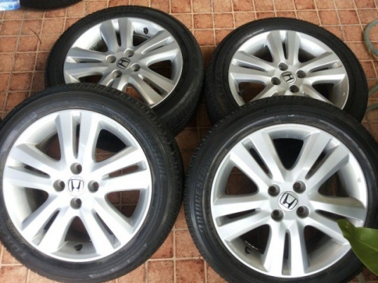 ล้อแม็ก honda 4 รู 100ขอบ16พร้อมยาง