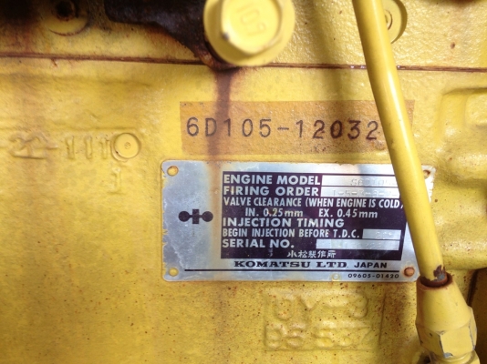 ขายเครื่องปั้มลม Komatsu 655