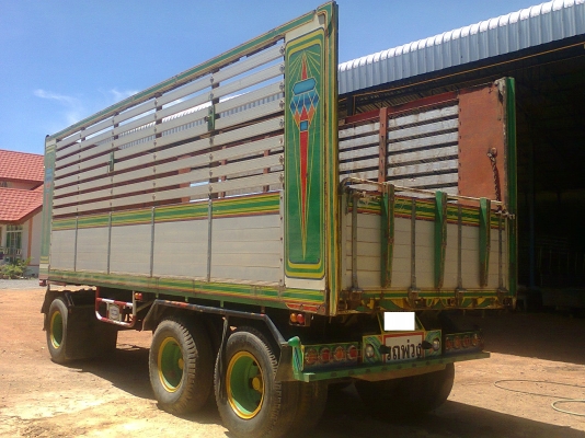 ลูกพ่วง 3 เพลาแท้ ดัมพ์ กระบะอลูมิเนียม ยาว 7 เมตรปี 52 สวยๆๆๆ