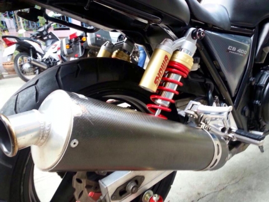 ต้ำพระราม2ขาย HONDA CB400 ปี94 เอกสารอินวอย สรรพสามิต ดำด้านตัดส้มเงา