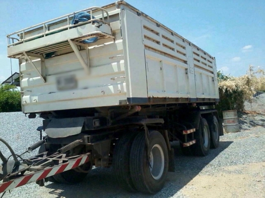 ขายรถพ่วงดัมพ์ HINO MEGA เครื่อง 320 แรง ปี 48 ลูก 6 เมตร 3 คานยัด