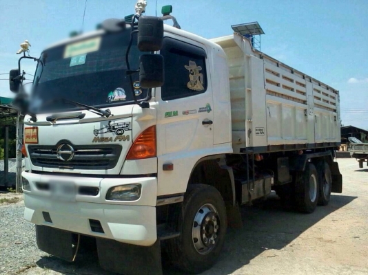 ขายรถพ่วงดัมพ์ HINO MEGA เครื่อง 320 แรง ปี 48 ลูก 6 เมตร 3 คานยัด