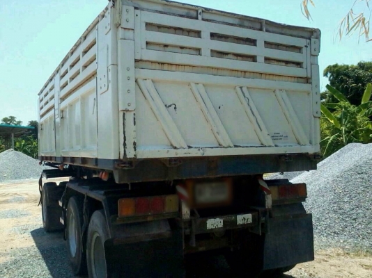 ขายรถพ่วงดัมพ์ HINO MEGA เครื่อง 320 แรง ปี 48 ลูก 6 เมตร 3 คานยัด