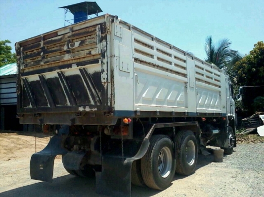 ขายรถพ่วงดัมพ์ HINO MEGA เครื่อง 320 แรง ปี 48 ลูก 6 เมตร 3 คานยัด