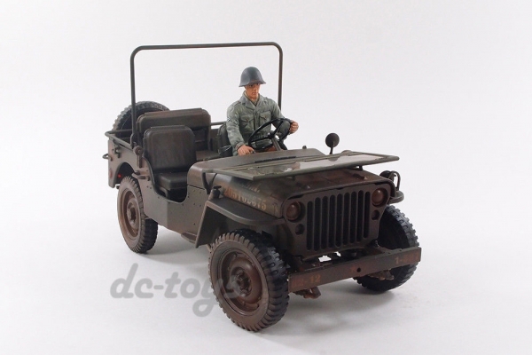 ขาย โมเดลรถ Jeep Ford GPW ขนาด 1:18 พร้อมพลขับ