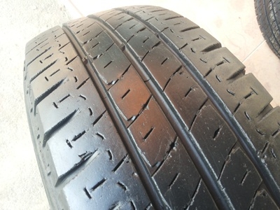 ขายล้อกะทะขอบ15 6 รู พร้อมยาง 1 ชุด