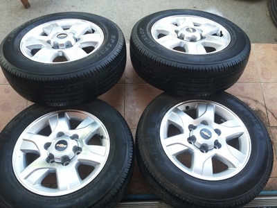 ขายล้อแม็กChevrolet trail blazer ขอบ 16 นิ้วพร้อมยางปี12 1 ชุด ขายล้อแม็กChevrolet trail blazer ขอบ 16 นิ้วพร้อมยางปี12 1 ชุด