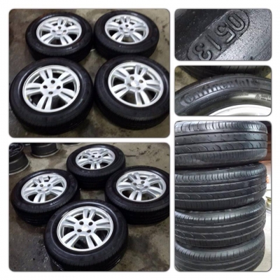 ขายล้อแม็ก Chevrolet Sonic LTขอบ 15 4/100+ยางปี 13 ราคา7,500 บาทถูก