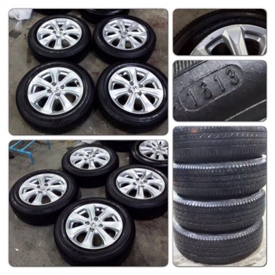 ขายล้อแม็กซ์15 New Honda Jazz + ยางปี13 ราคา 8,900 บ. ถูกที่สุดดดด