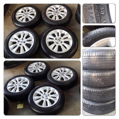 ขายล้อแม็กซ์ 15 Honda City + ยางปี12 ราคา 7,900บ. ถูกที่สุดดดด แม็กซ์สวย-ยางสวย