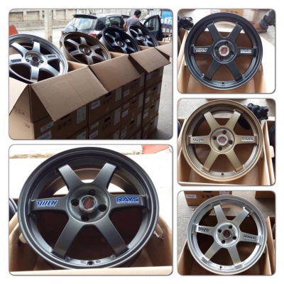 ขายล้อใหม่TE37 17 4รู100 กว้าง7 มาครบทุกสีแล้ว!!! ชุดละ13,500 บาทเท่านั้น