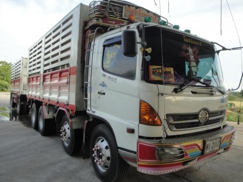 ขายรถพ่วง HINO MEGA 260 Euro2 แม่ 2 คานหน้า ปี 2546