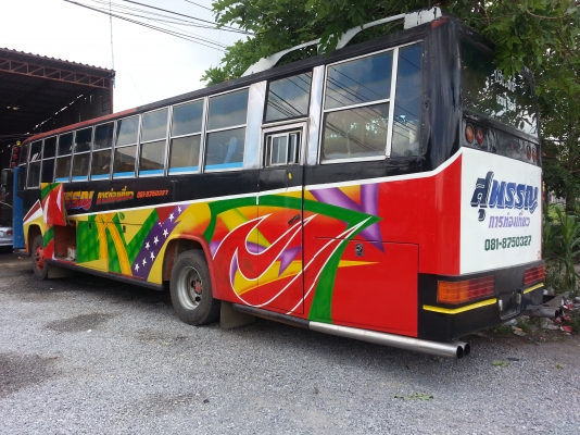 รถบัส เครื่อง nissun  PD6 เทอร์โบพวงมาลัยเพาเวอร์ เบรกจิฟฟี่ ช้วงล่าง nissun ทะเบียน 30