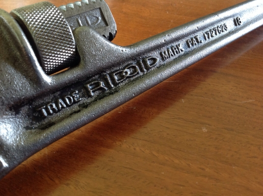 ขายคอม้าโบราณ RIDGID 18" ปี 1929 อายุ 85 ปี ขายคอม้าโบราณ RIDGID 18" ปี 1929 อายุ 85 ปี