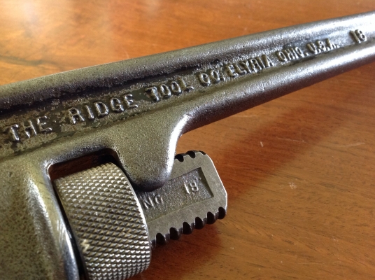 ขายคอม้าโบราณ RIDGID 18" ปี 1929 อายุ 85 ปี ขายคอม้าโบราณ RIDGID 18" ปี 1929 อายุ 85 ปี