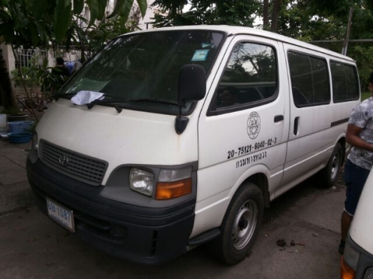 รถตู้ HIACE ปี 02 เบนซินติดรถ มือเดียว (ขายหมดแล้วครับ)