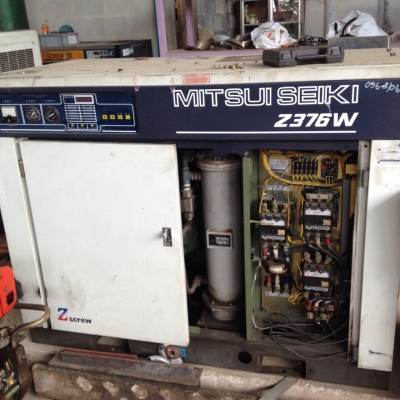 ปั๊มลมสกรู ปั๊มลมเก่าญี่ปุ่น MITSUI SEIKI