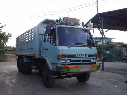 ขายรถบรรทุกสิบล้อดัมพ์ Isuzu นางฟ้า เครื่อง 195 แรง ปี 38 กระบะเหล็ก ทะเบียนพร้อม