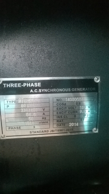 ขายเครื่องปั่นไฟนำเข้าประกอบนอก 60KVA(080-1153032)