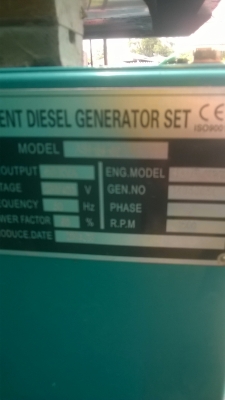 ขายเครื่องปั่นไฟนำเข้าประกอบนอก 60KVA(080-1153032)