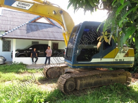 รถแบคโฮ ยี่ห้อ KOBELCO SK120-3 รถแบคโฮ ยี่ห้อ KOBELCO SK120-3